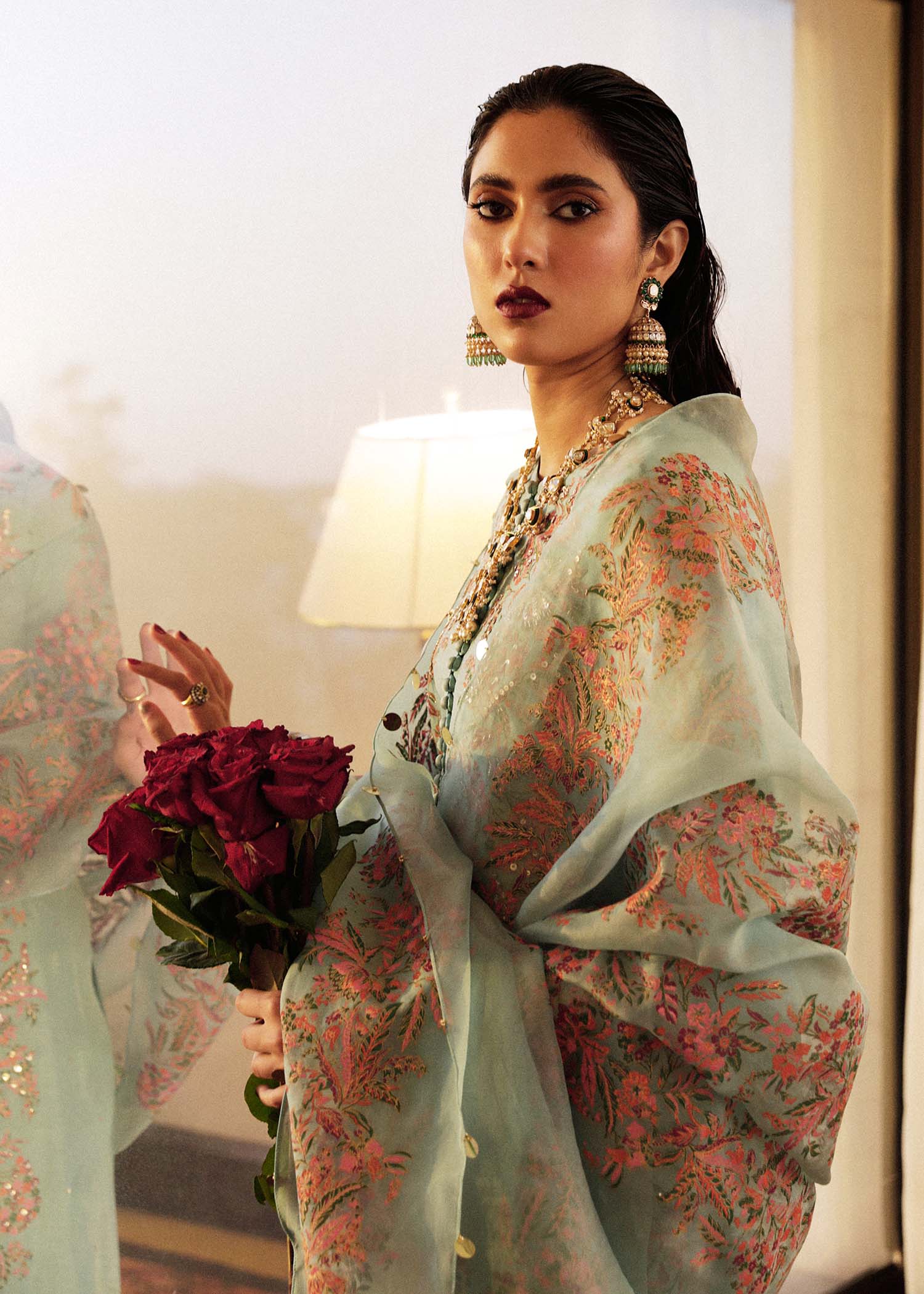Hussain Rehar | Luxury Pret SS 24 | Salji - by - Libasekhas UK - Registered Vendor of : Hussain Rehar - 100% Original Designer Dresss