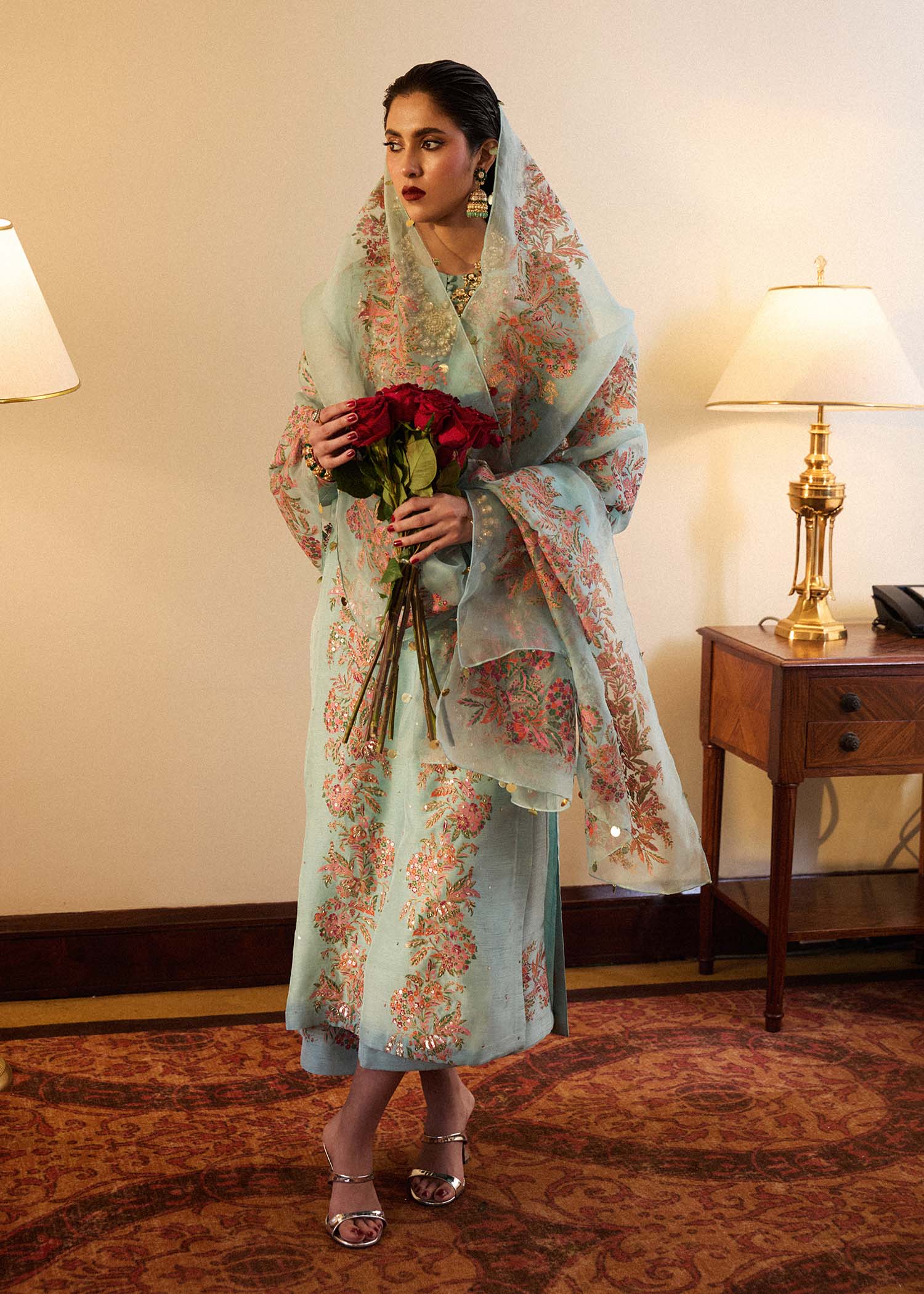 Hussain Rehar | Luxury Pret SS 24 | Salji - by - Libasekhas UK - Registered Vendor of : Hussain Rehar - 100% Original Designer Dresss