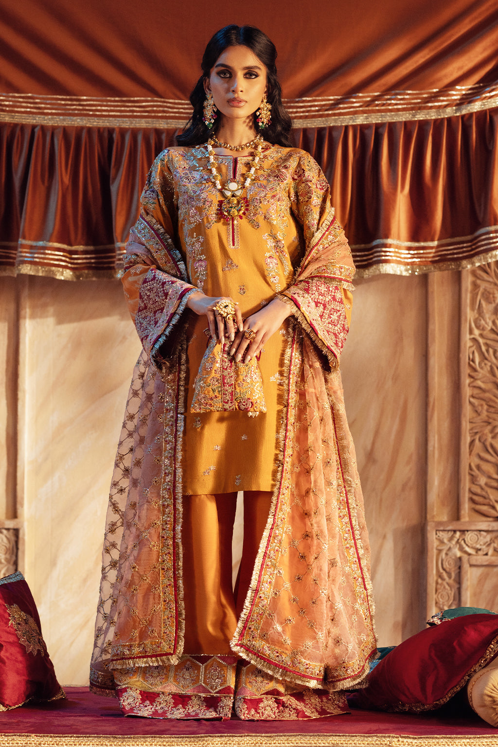 AJR Couture | The Silk Edition 25 | ZAREEN - by - Libasekhas UK - Registered Vendor of : AJR Couture - 100% Original Designer Dresss
