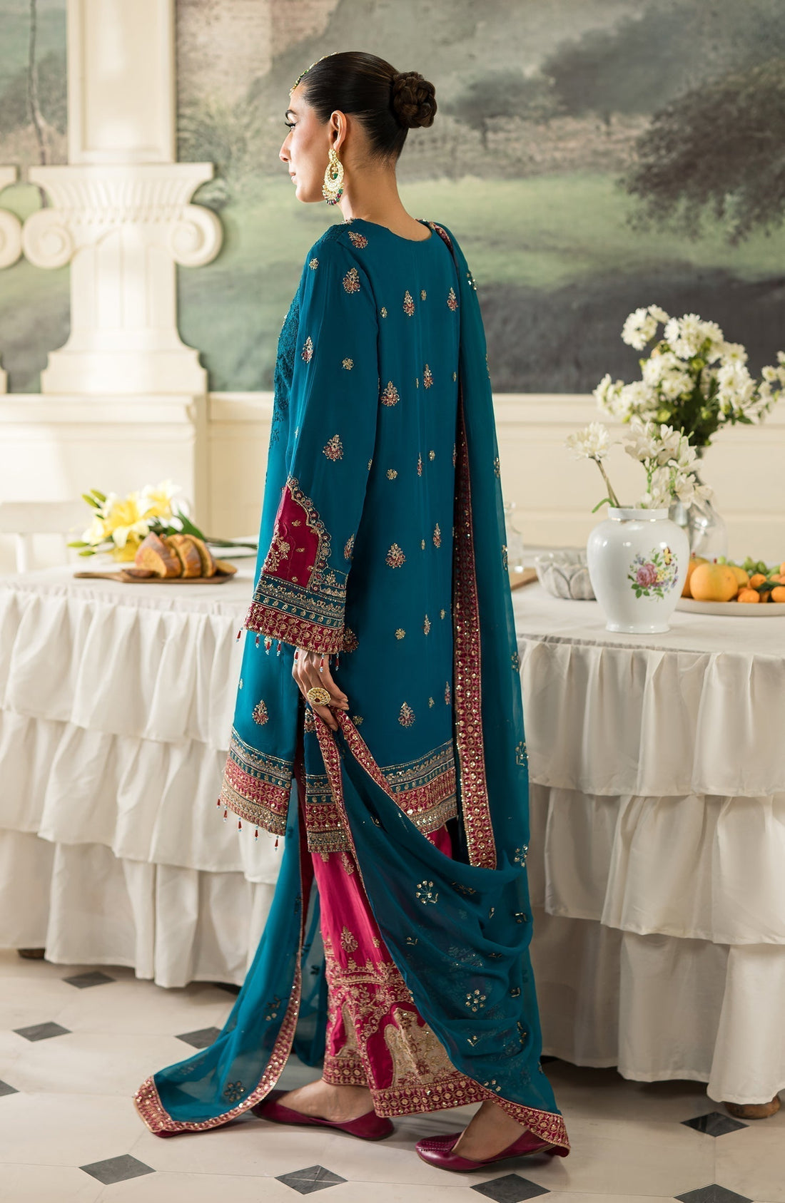 Emaan Adeel | Suave Luxury Formals 24 | LARA - by - Libasekhas UK - Registered Vendor of : Emaan Adeel - 100% Original Designer Dresss