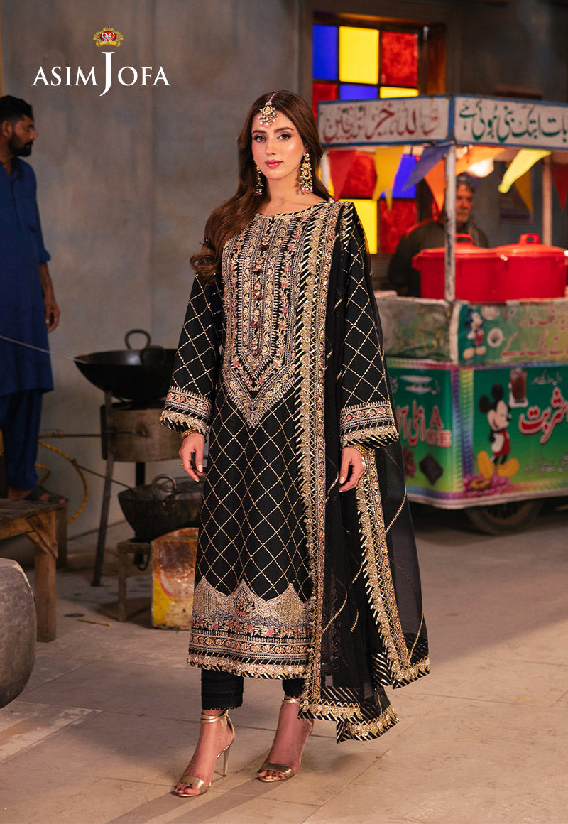 Asim Jofa | Chamkeli Formals 24 | AJKK-02 - by - Libasekhas UK - Registered Vendor of : Asim Jofa - 100% Original Designer Dresss