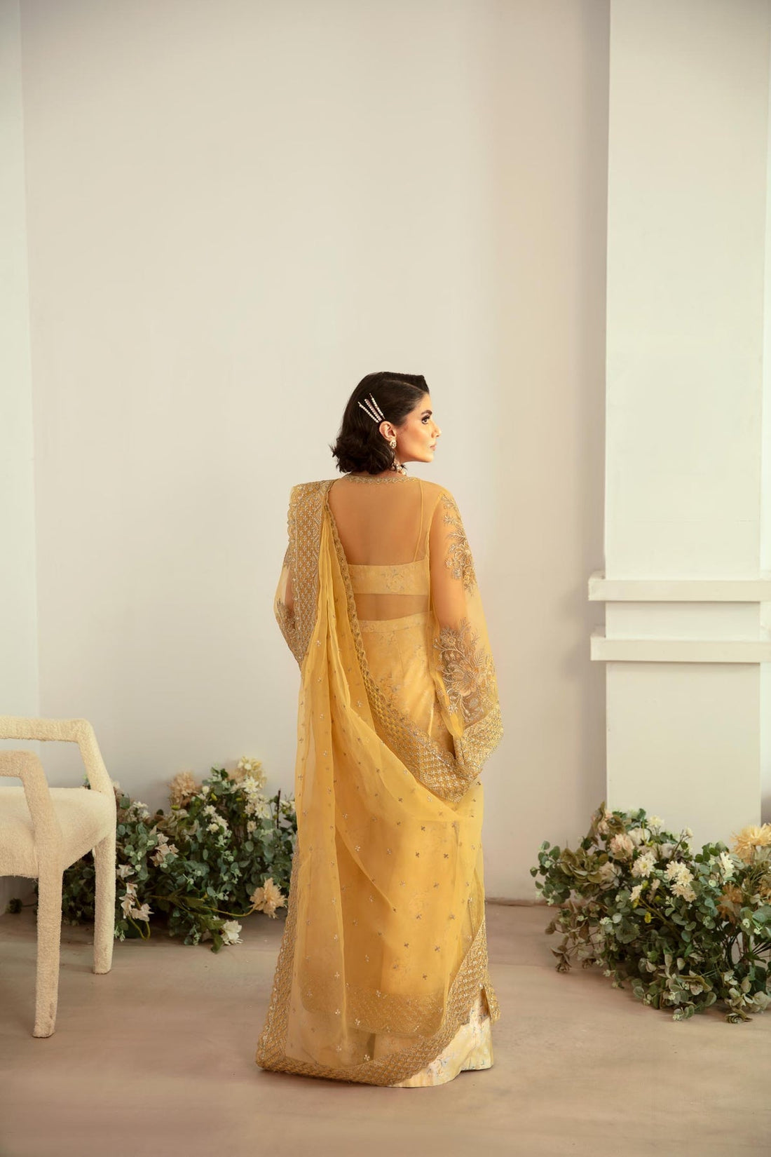 Akbar Aslam | Velora Formal Pret | Fawn - by - Libasekhas UK - Registered Vendor of : Akbar Aslam - 100% Original Designer Dresss