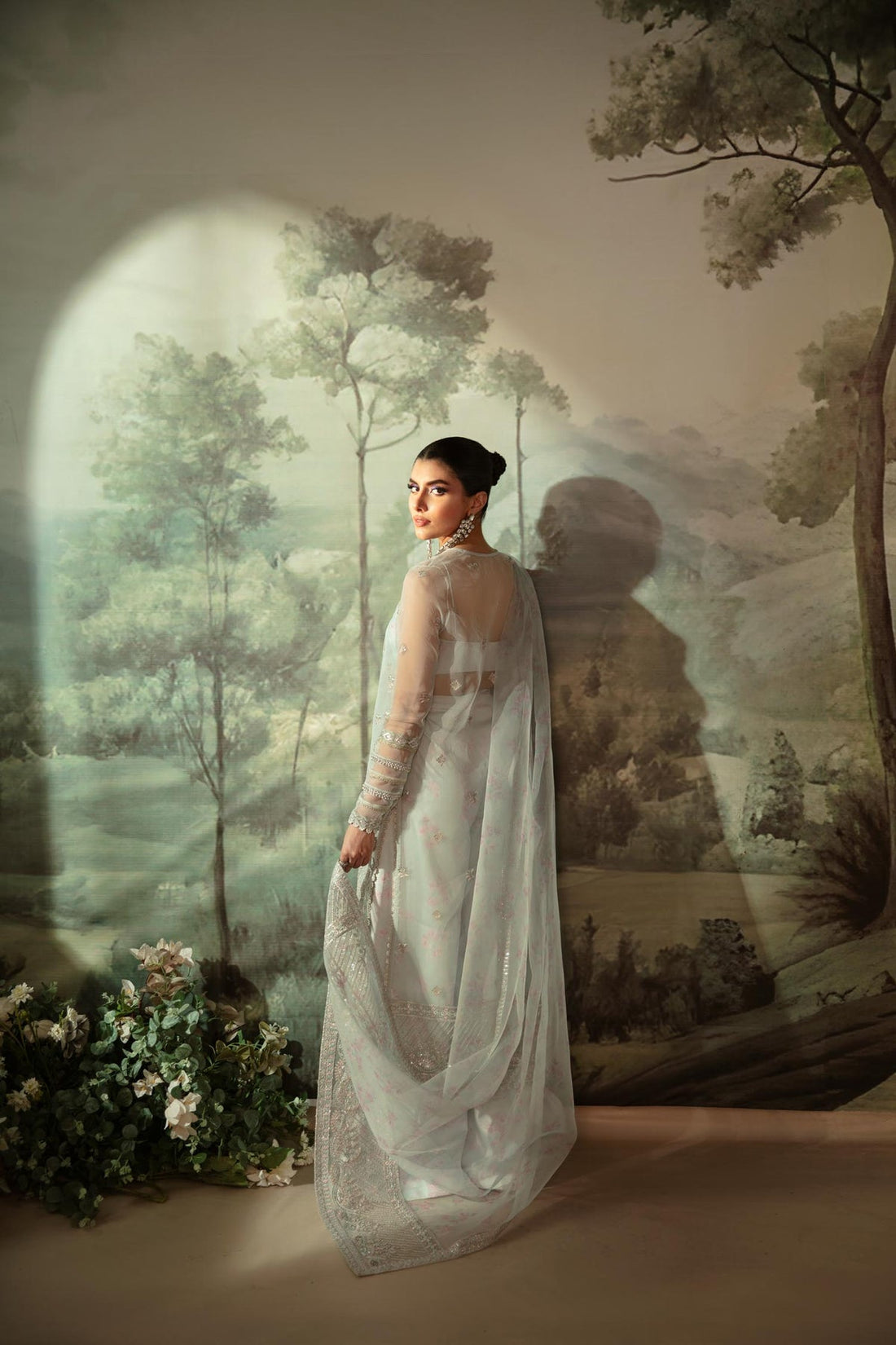 Akbar Aslam | Velora Formal Pret | Ecru - by - Libasekhas UK - Registered Vendor of : Akbar Aslam - 100% Original Designer Dresss