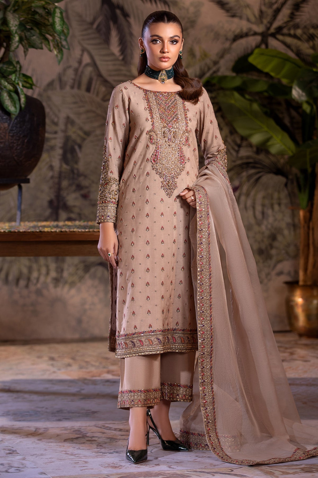 Charizma | Festive Pret | CMA-4-050 CHEKU - by - Libasekhas UK - Registered Vendor of : Charizma - 100% Original Designer Dresss