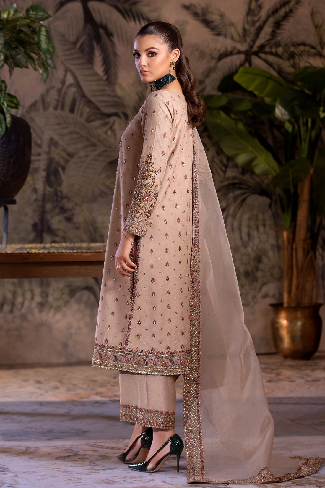 Charizma | Festive Pret | CMA-4-050 CHEKU - by - Libasekhas UK - Registered Vendor of : Charizma - 100% Original Designer Dresss