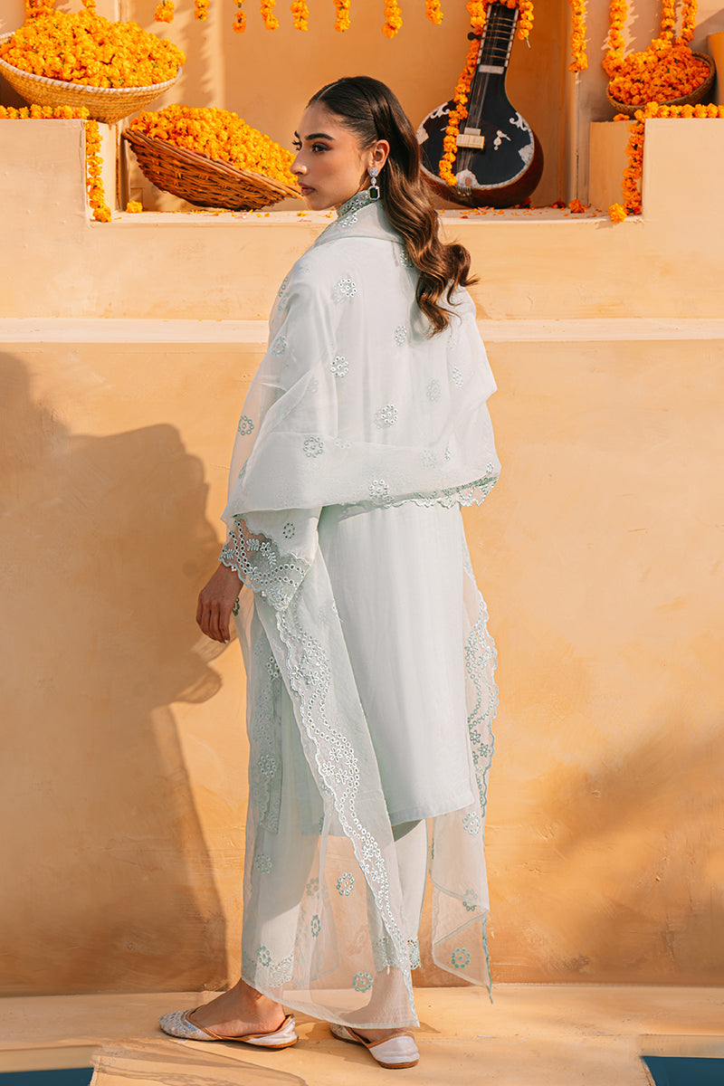 Cross Stitch | Eid Collection | CLOUD BURST - by - Libasekhas UK - Registered Vendor of : Cross Stitch - 100% Original Designer Dresss