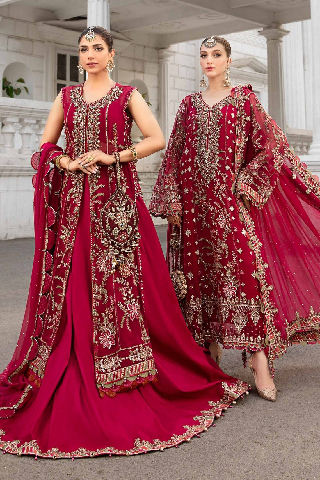 Maria B | Chiffon Formals 24 | Chiffon Suit | MPC-24-107 - by - Libasekhas UK - Registered Vendor of : Maria B - 100% Original Designer Dresss
