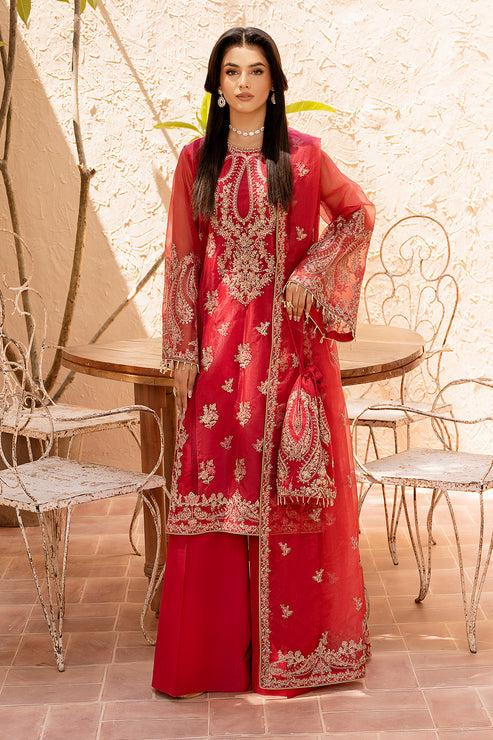 Zarposh | Elara Formals | Gulab - by - Libasekhas UK - Registered Vendor of : Zarposh - 100% Original Designer Dresss