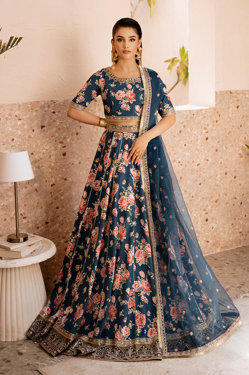 Zarposh | Elara Formals | Charmeuse - by - Libasekhas UK - Registered Vendor of : Zarposh - 100% Original Designer Dresss