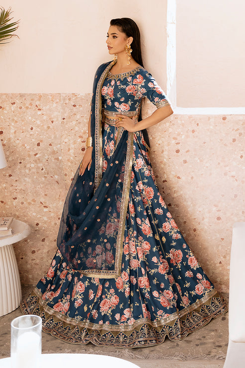 Zarposh | Elara Formals | Charmeuse - by - Libasekhas UK - Registered Vendor of : Zarposh - 100% Original Designer Dresss