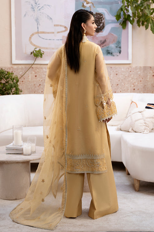 Zarposh | Elara Formals | Zard - by - Libasekhas UK - Registered Vendor of : Zarposh - 100% Original Designer Dresss