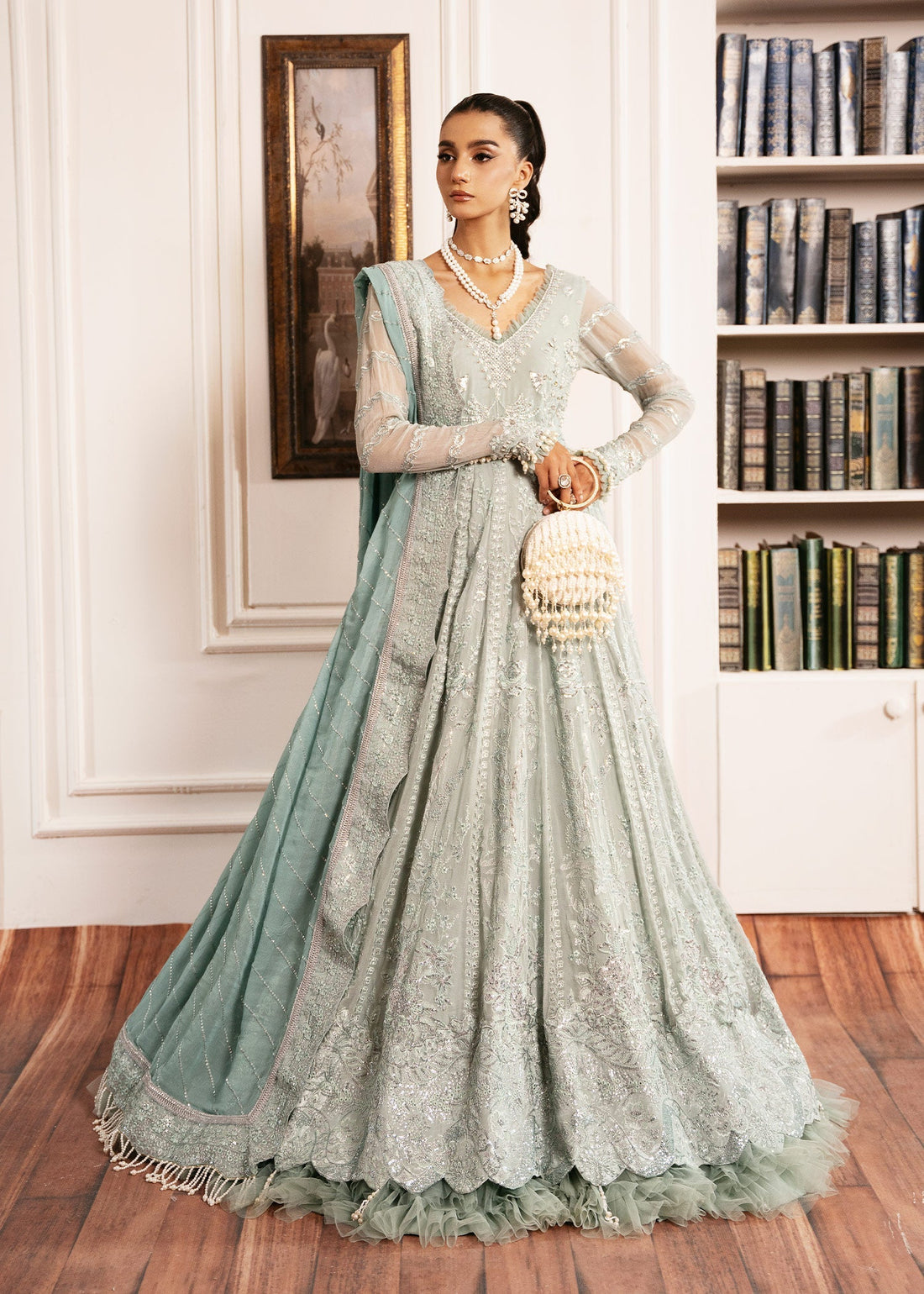 Inayat | Festive Formals | EQUISITE-ROSE - by Libasekhas UK - Registered Vendor of : Inayat - 100% Original Designer Dress