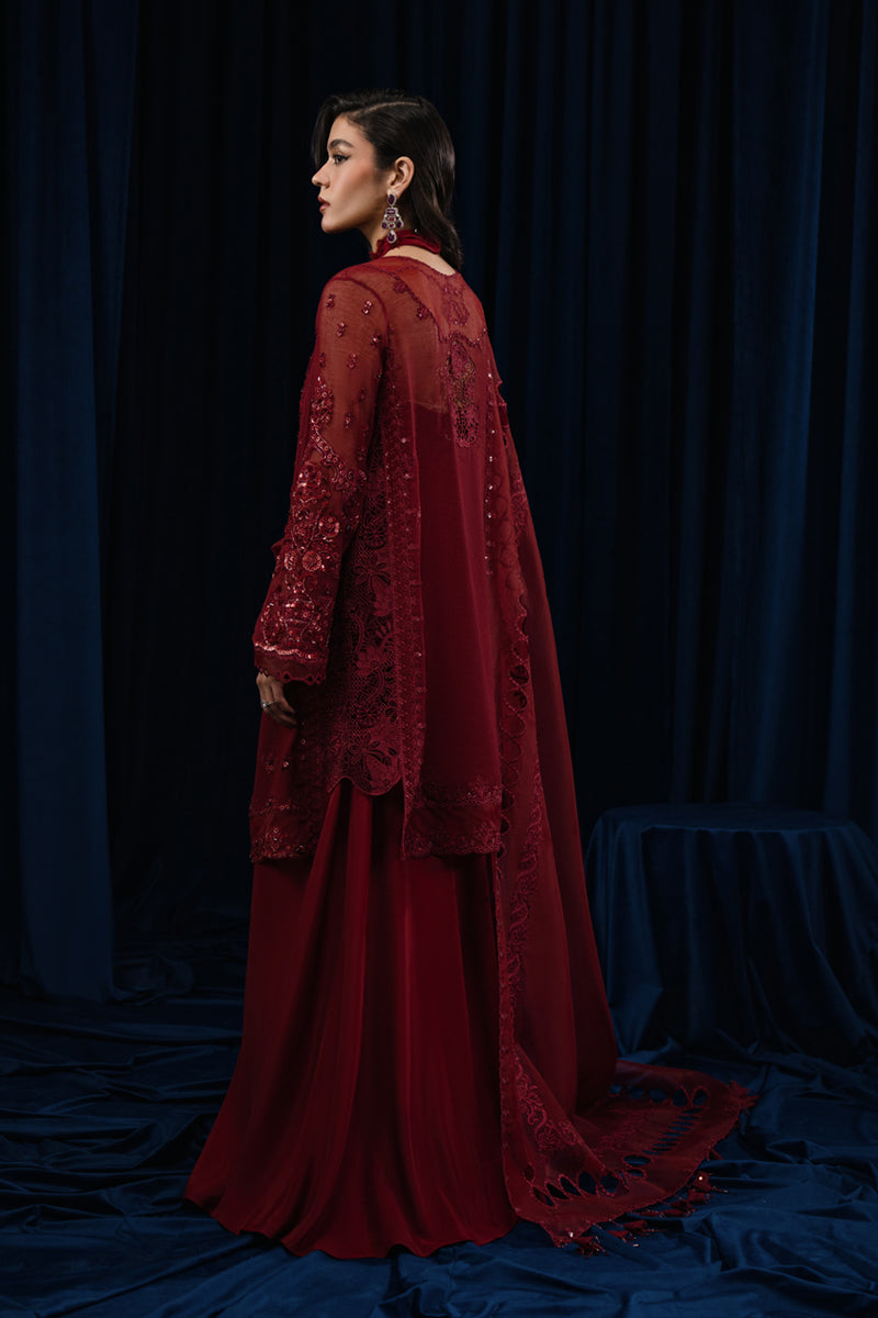 Qalamkar | Luxe Pret | CR-04 RIYA - by - Libasekhas UK - Registered Vendor of : Qalamkar - 100% Original Designer Dresss