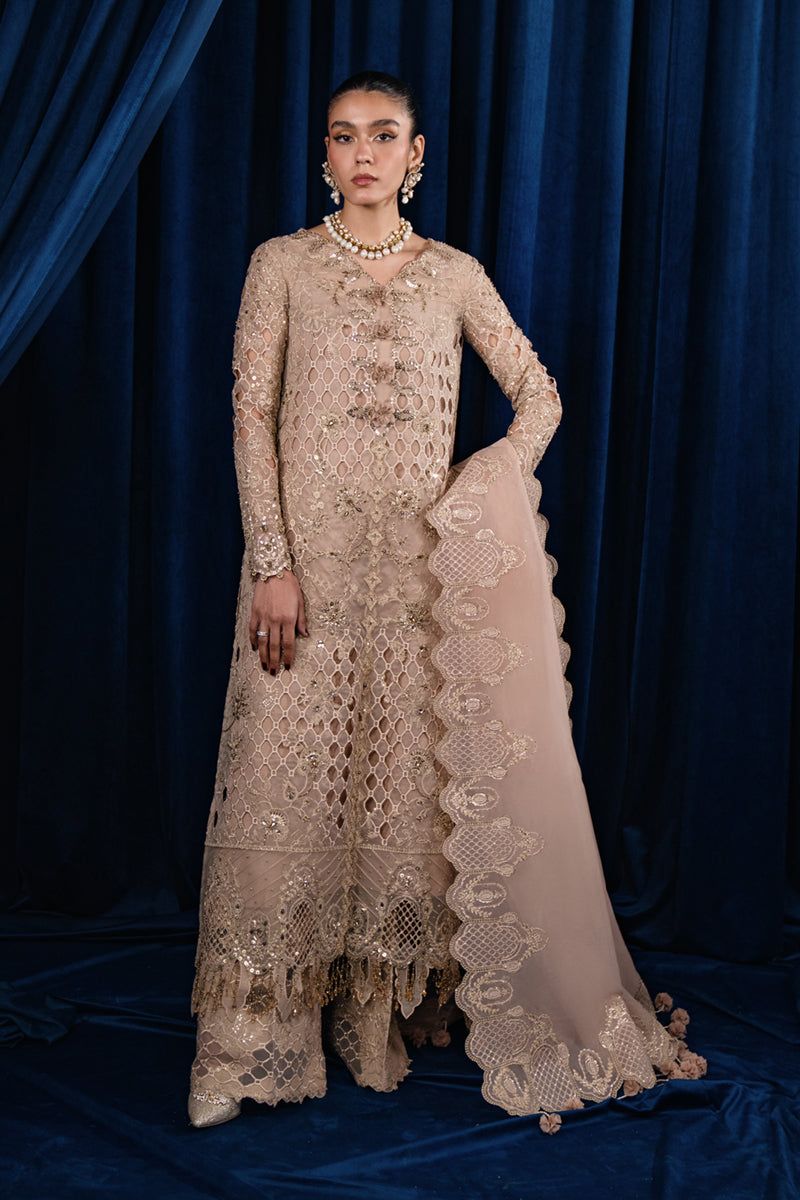 Qalamkar | Luxe Pret | CR-02 MARIYA - by - Libasekhas UK - Registered Vendor of : Qalamkar - 100% Original Designer Dresss
