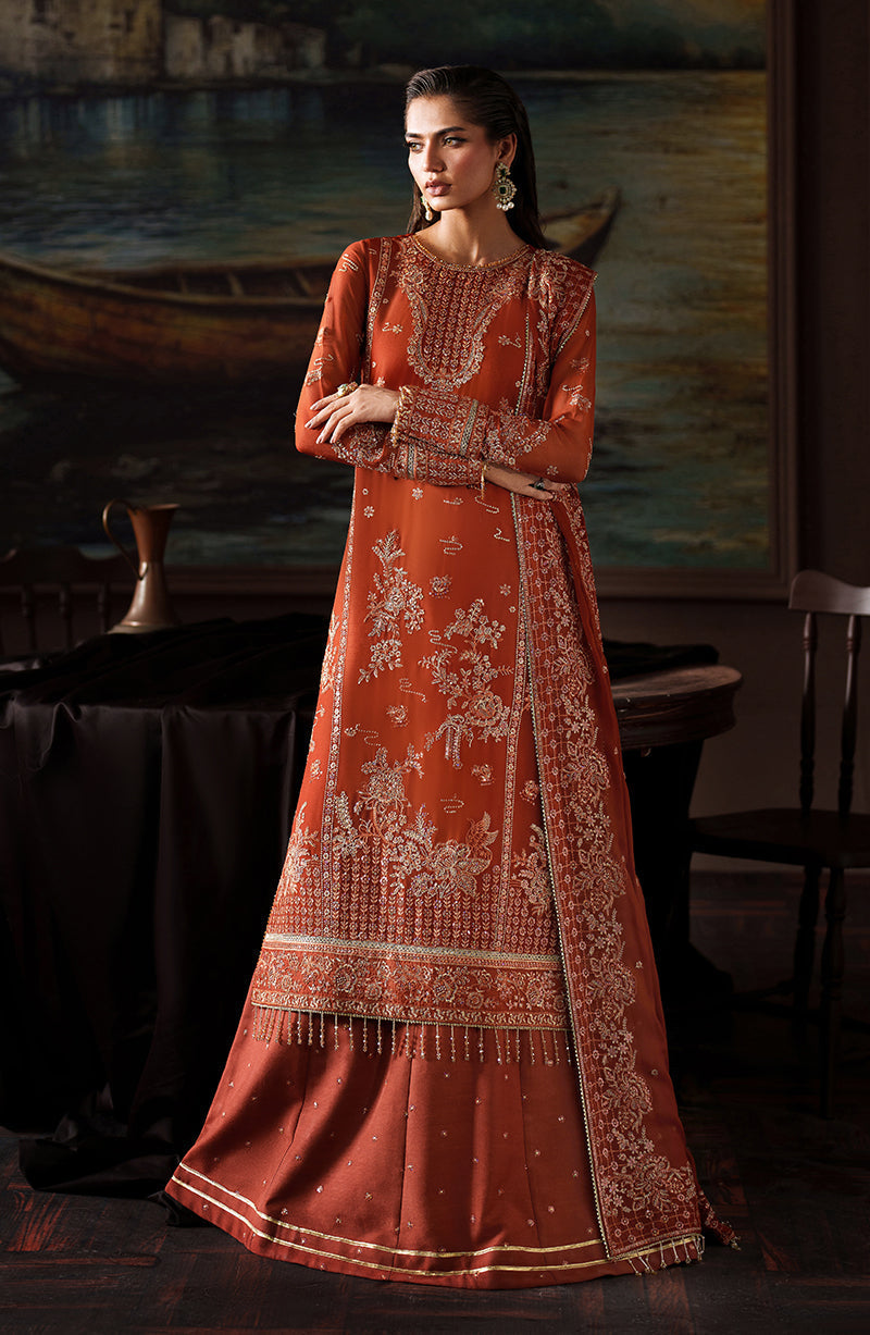 Zarif | Premium Chiffon | ZRF-PRC-07 ELEONORE - by Libasekhas UK - Registered Vendor of : Zarif - 100% Original Designer Dress