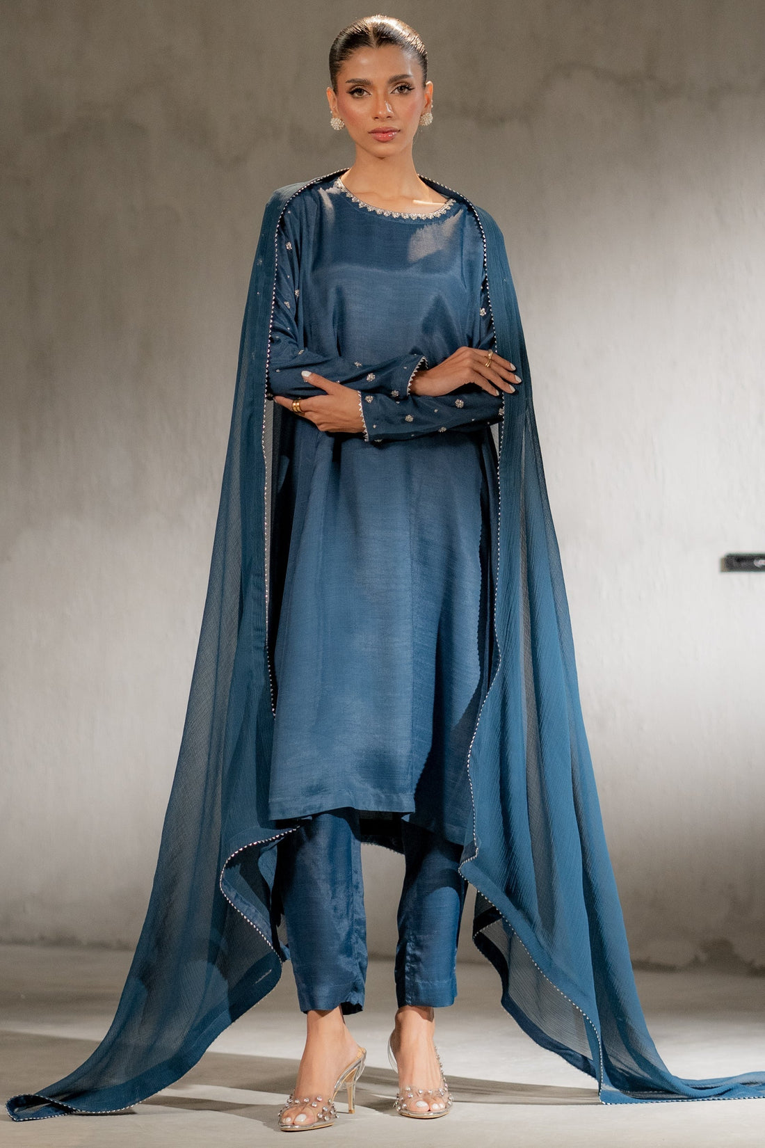 Ego | Diva Premium | SILVERITE 3 PIECE - by - Libasekhas UK - Registered Vendor of : Ego - 100% Original Designer Dresss