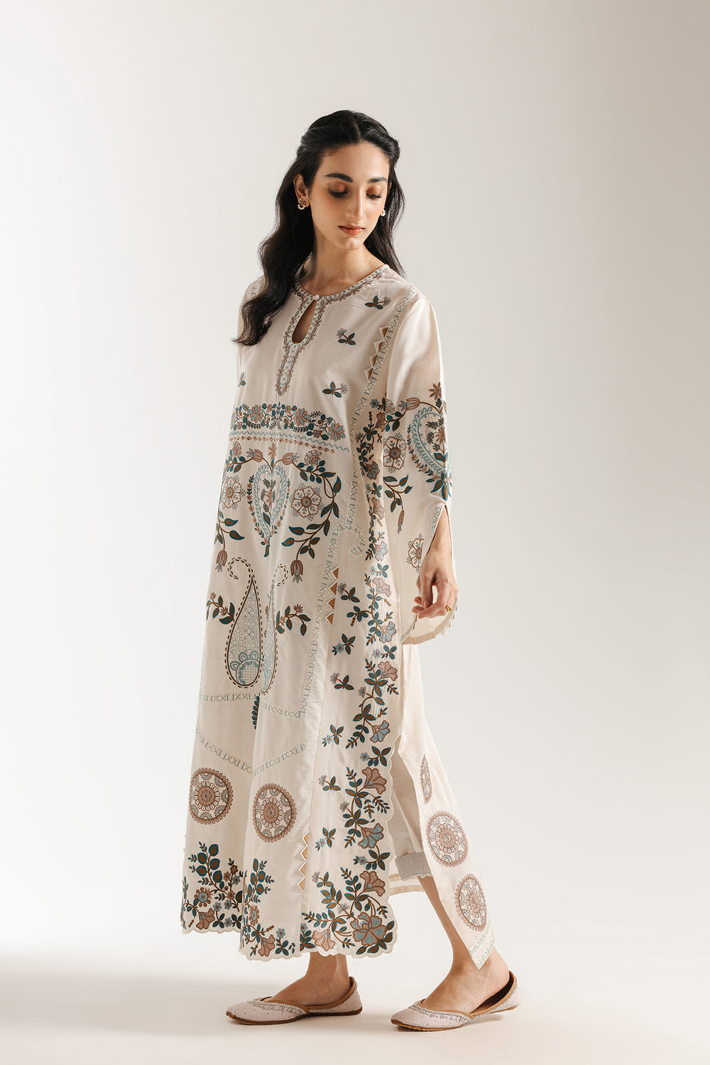 sachin and babi light blue dress Plus Size Embroidered Dress