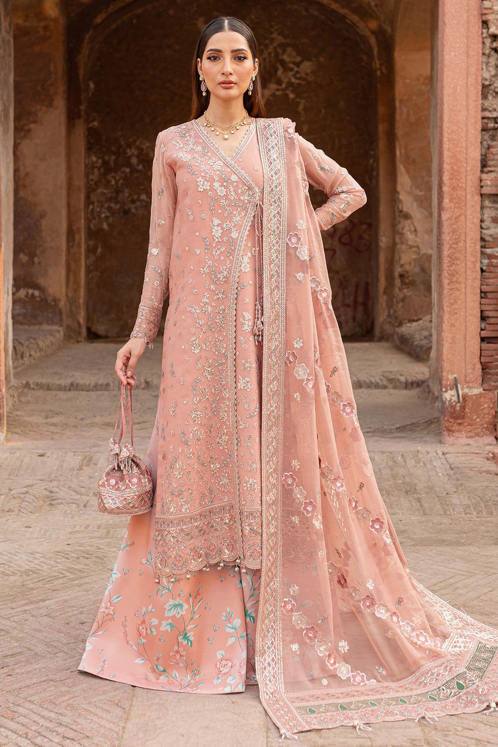 Farasha | Ritzier Wedding Formals |  Peach Bell - by - Libasekhas UK - Registered Vendor of : Farasha - 100% Original Designer Dresss