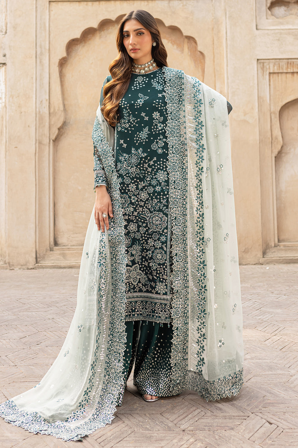 Farasha | Ritzier Wedding Formals |  Teal Dreams - by - Libasekhas UK - Registered Vendor of : Farasha - 100% Original Designer Dresss