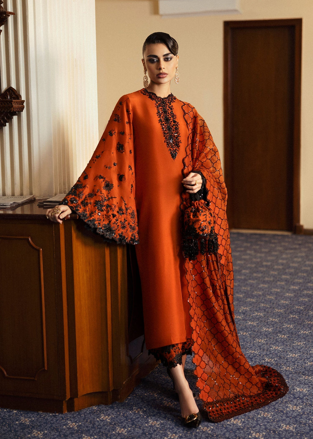 Hussain Rehar | Basic Not Basic |  Sheryl - by - Libasekhas UK - Registered Vendor of : Hussain Rehar - 100% Original Designer Dresss