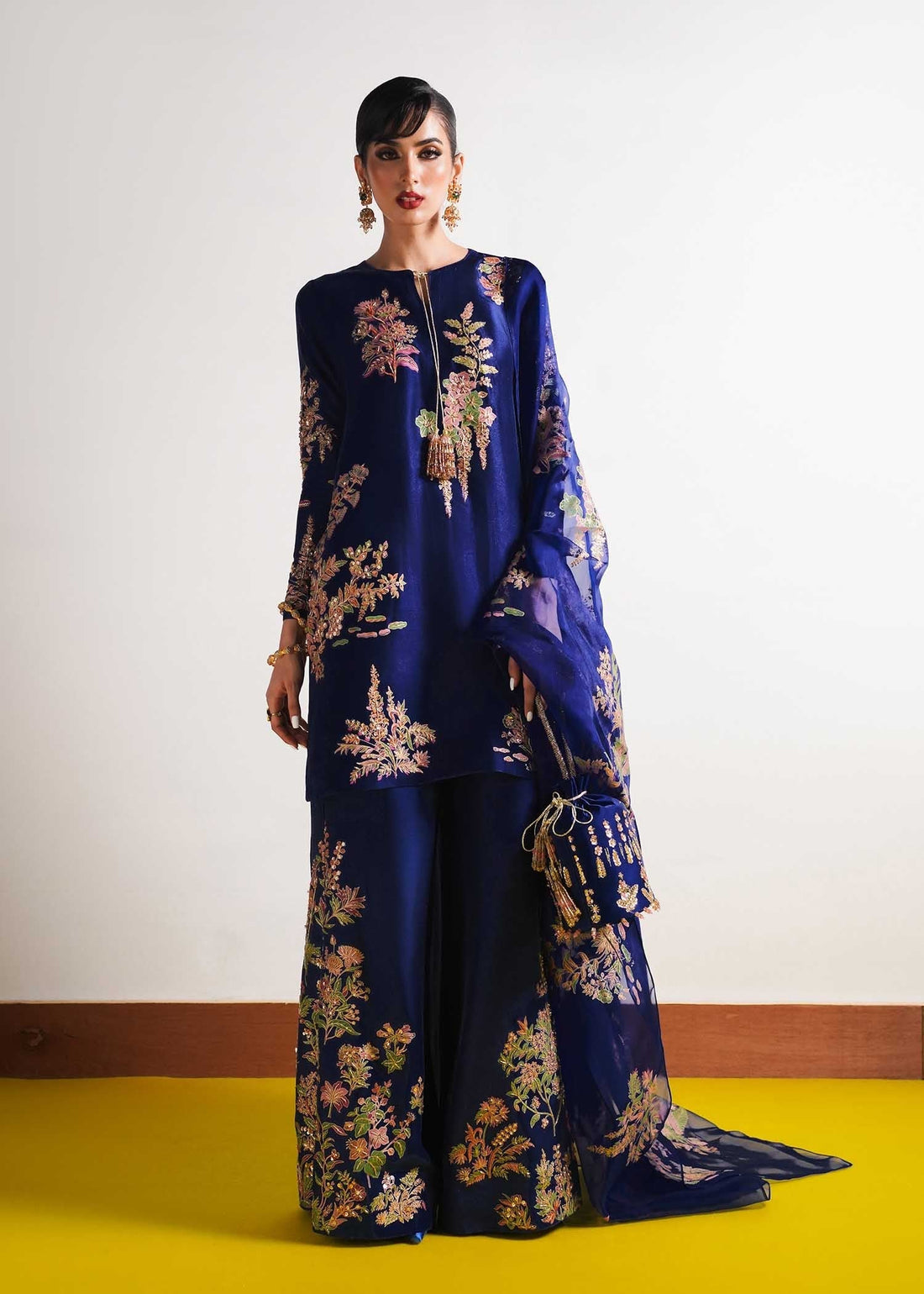 Hussain Rehar | Basic Not Basic |  Marine - by - Libasekhas UK - Registered Vendor of : Hussain Rehar - 100% Original Designer Dresss