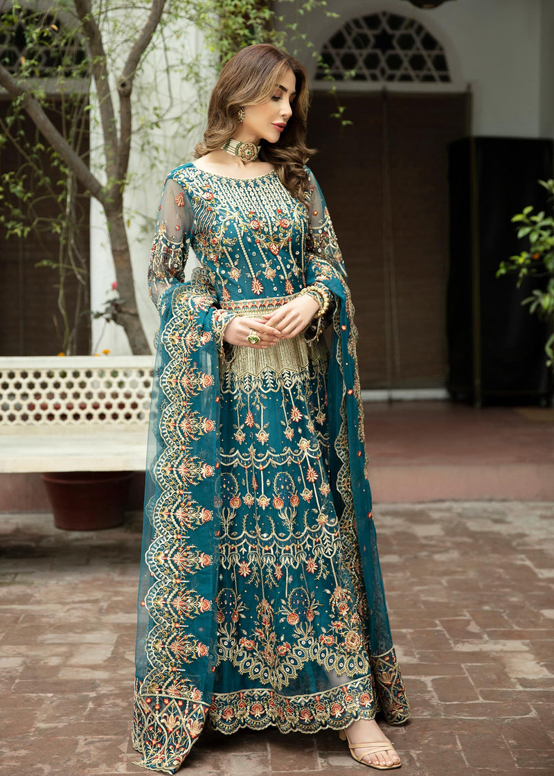 Daud Abbas | Formals Collection | Sang e Sitara - by - Libasekhas UK - Registered Vendor of : Daud Abbas - 100% Original Designer Dresss