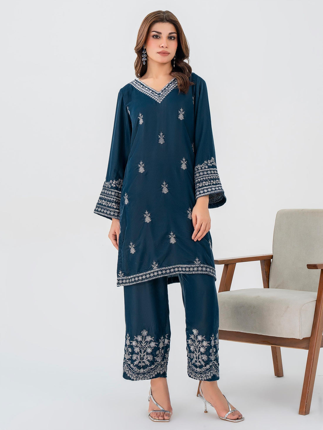 Lime Light | Velvet Pret | V-17 - by - Libasekhas UK - Registered Vendor of : Lime Light - 100% Original Designer Dresss