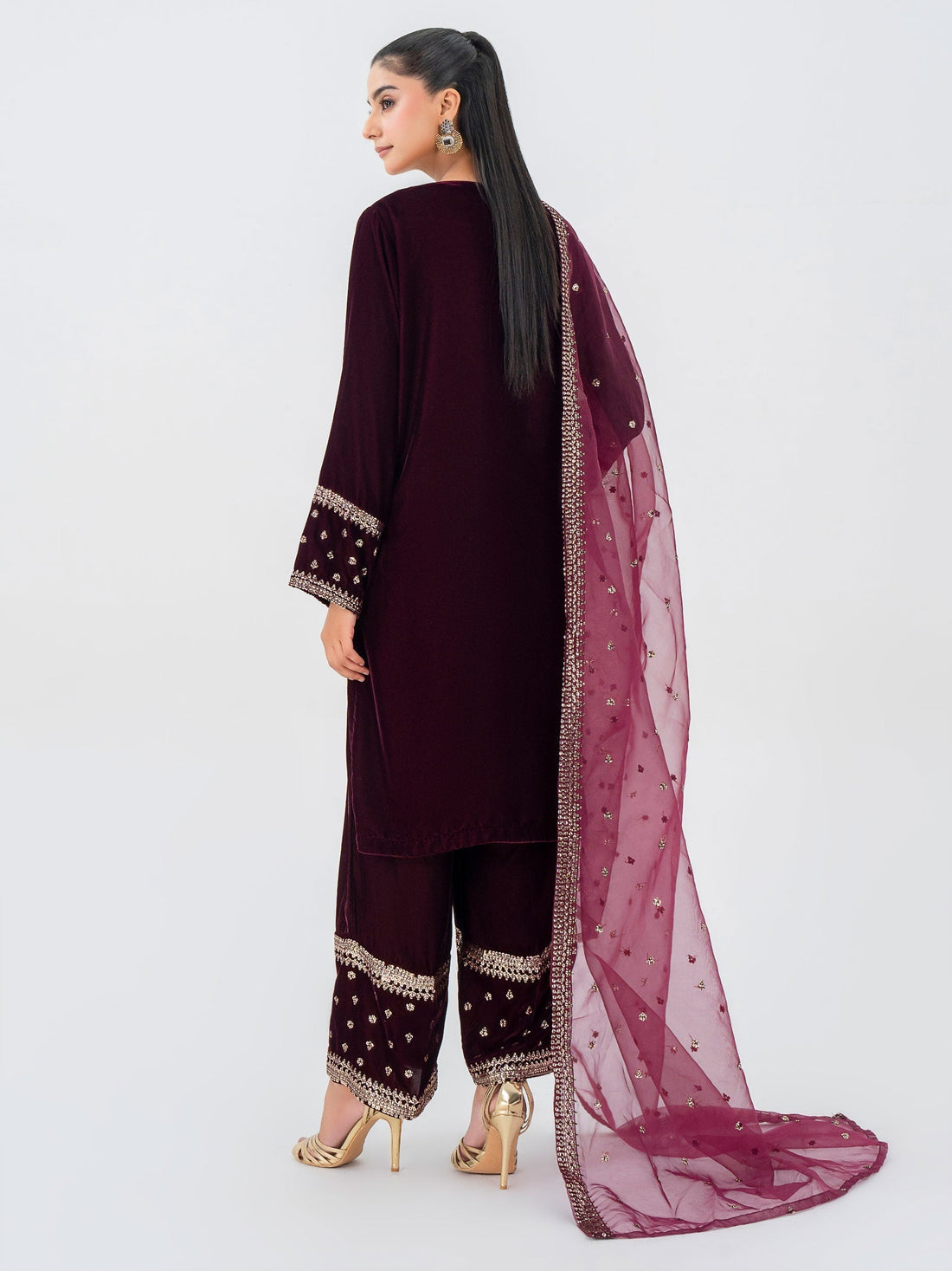 Lime Light | Velvet Pret | V-11 - by - Libasekhas UK - Registered Vendor of : Lime Light - 100% Original Designer Dresss