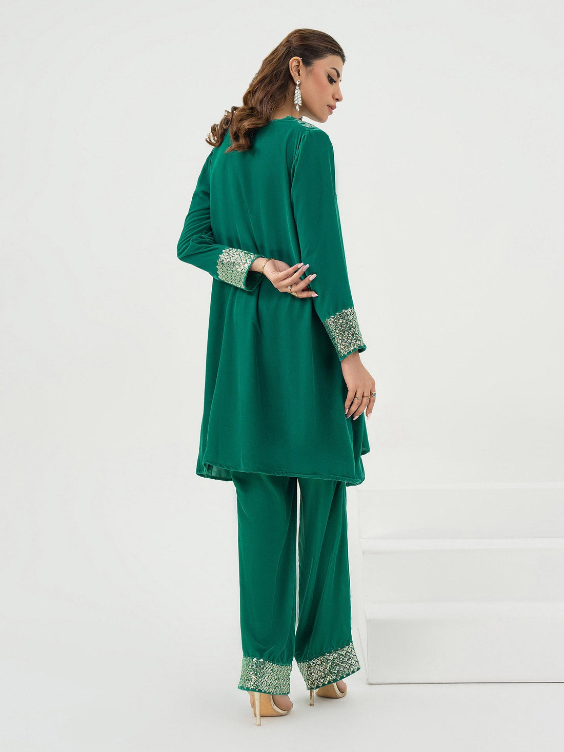 Lime Light | Velvet Pret | V-09 - by - Libasekhas UK - Registered Vendor of : Lime Light - 100% Original Designer Dresss