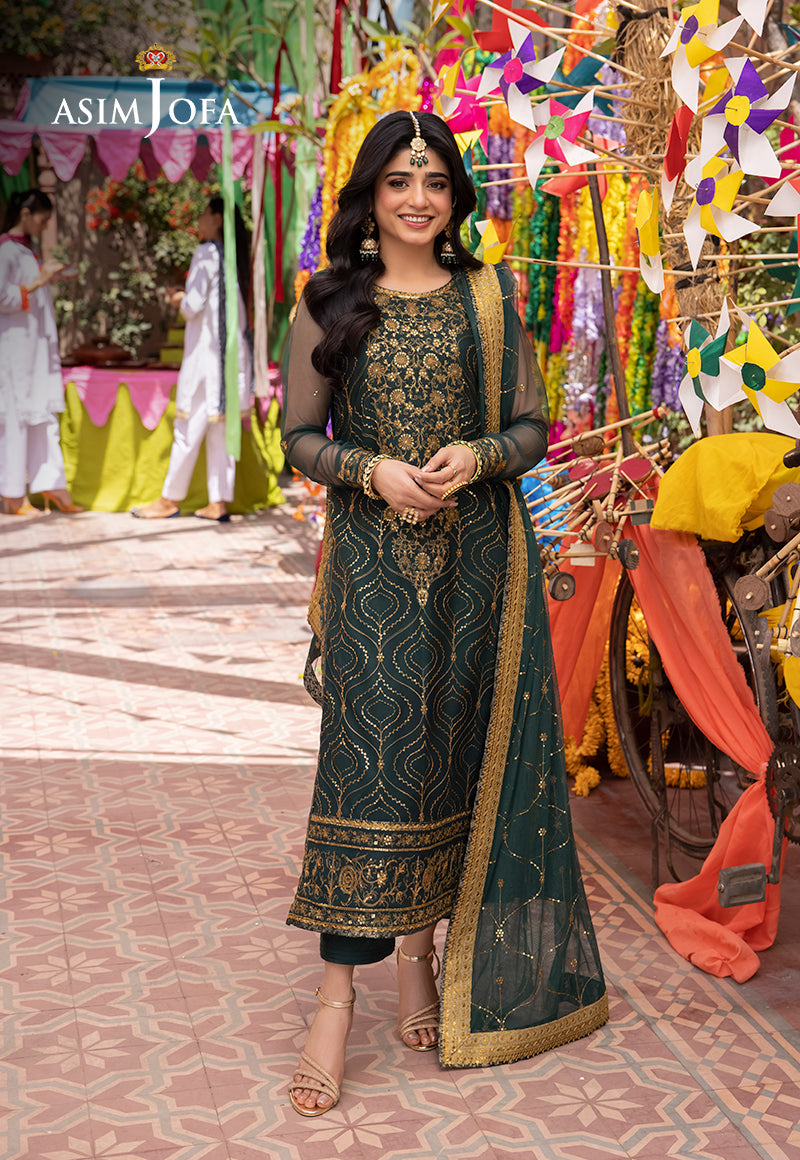 Asim Jofa | Pyaar Diyan Gallan Formals | AJEM-16 - by - Libasekhas UK - Registered Vendor of : Asim Jofa - 100% Original Designer Dresss
