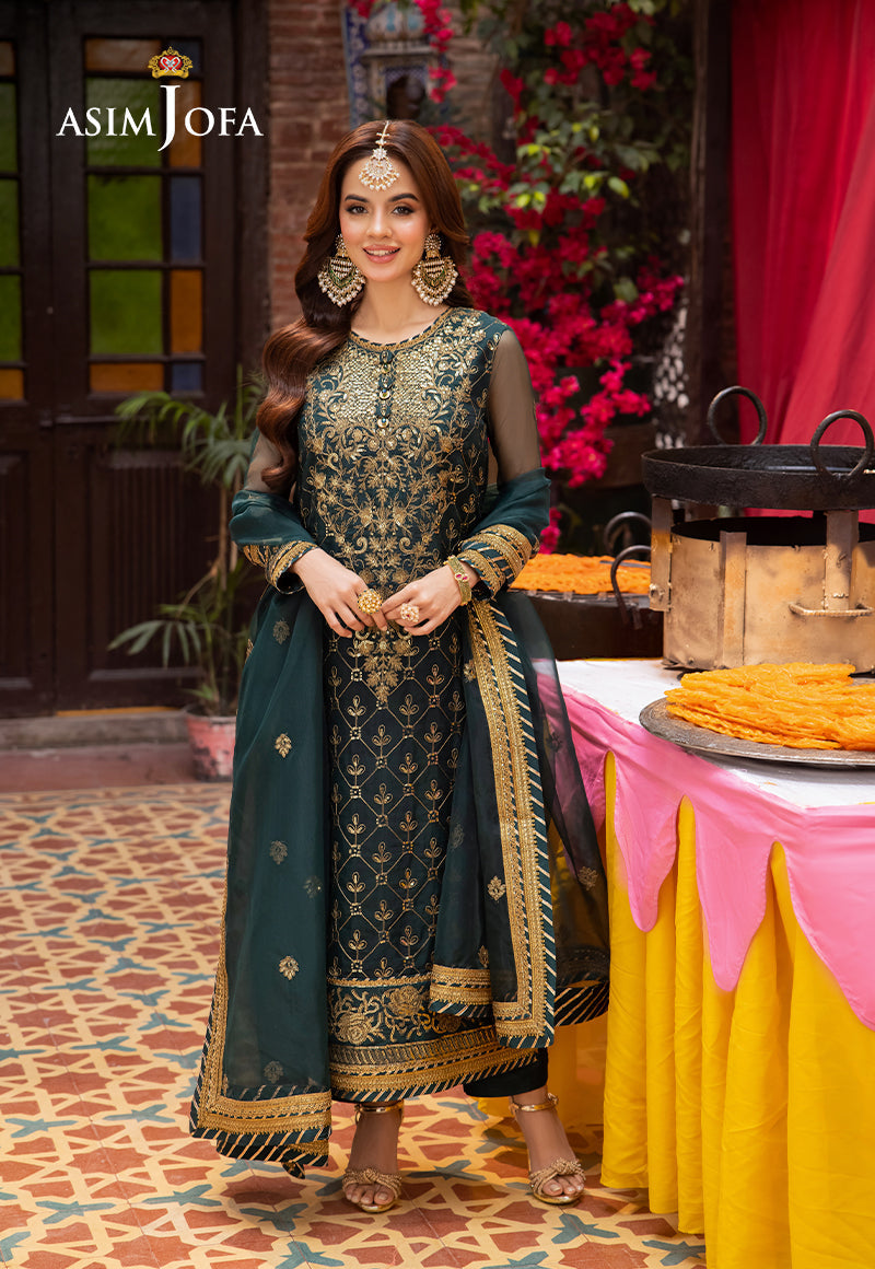 Asim Jofa | Pyaar Diyan Gallan Formals | AJEM-25 - by - Libasekhas UK - Registered Vendor of : Asim Jofa - 100% Original Designer Dresss