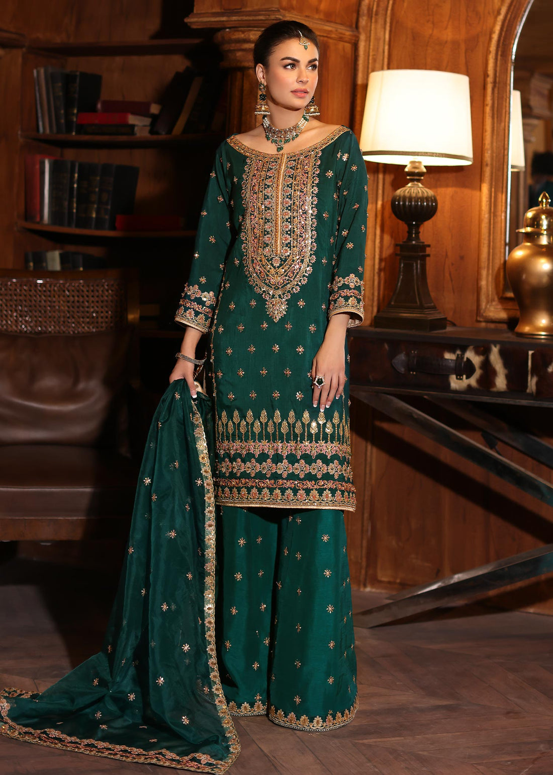 Waqas Shah | Meh-E-Nur | DAYLILLY - by - Libasekhas UK - Registered Vendor of : Waqas Shah - 100% Original Designer Dresss
