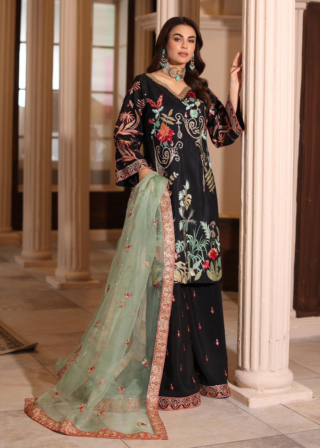 Waqas Shah | Meh-E-Nur | EMBER - by - Libasekhas UK - Registered Vendor of : Waqas Shah - 100% Original Designer Dresss