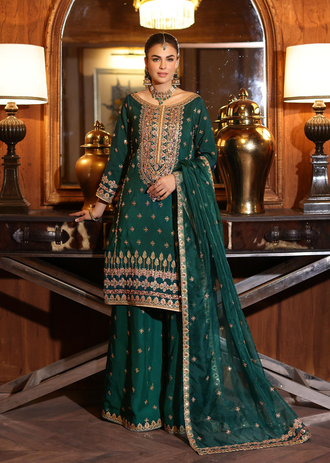Waqas Shah | Meh-E-Nur | DAYLILLY - by - Libasekhas UK - Registered Vendor of : Waqas Shah - 100% Original Designer Dresss