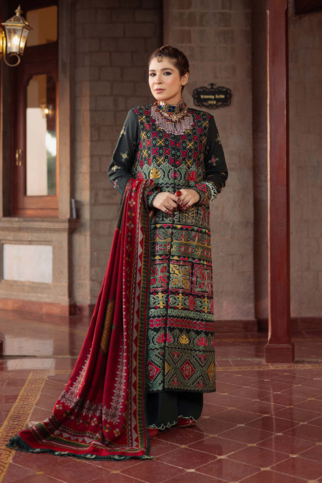 Maryam Hussain | Silk Edit |  Forest - by - Libasekhas UK - Registered Vendor of : Maryam Hussain - 100% Original Designer Dresss
