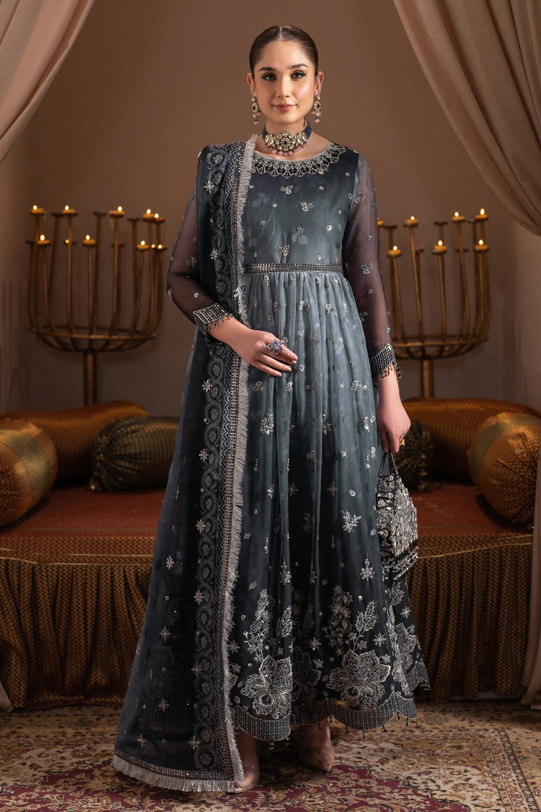 Alizeh | Jhalak Formals | AF-JHLK-08-MASTANI - by - Libasekhas UK - Registered Vendor of : Alizeh - 100% Original Designer Dresss