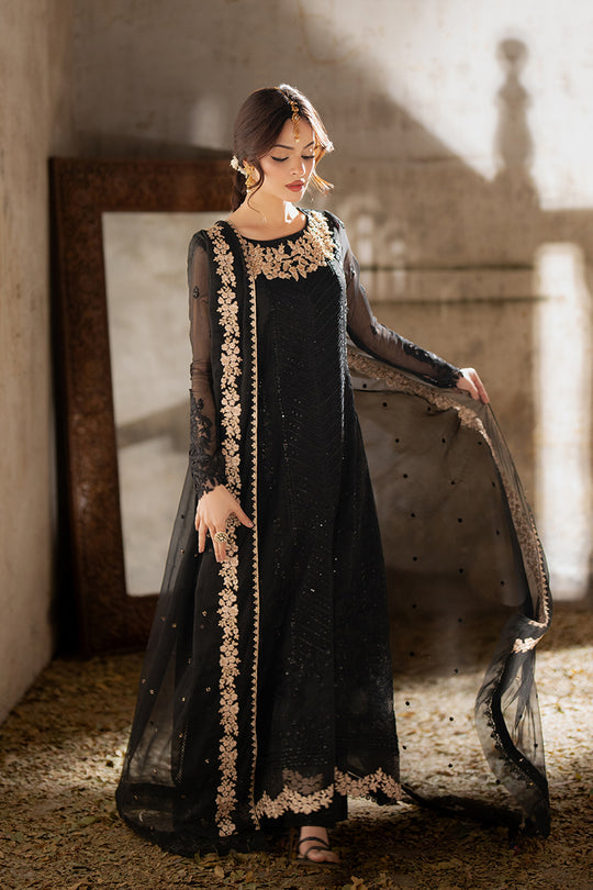 Azure | Ensembles Embroidered Formals | Midnight Veil - by - Libasekhas UK - Registered Vendor of : Azure - 100% Original Designer Dresss