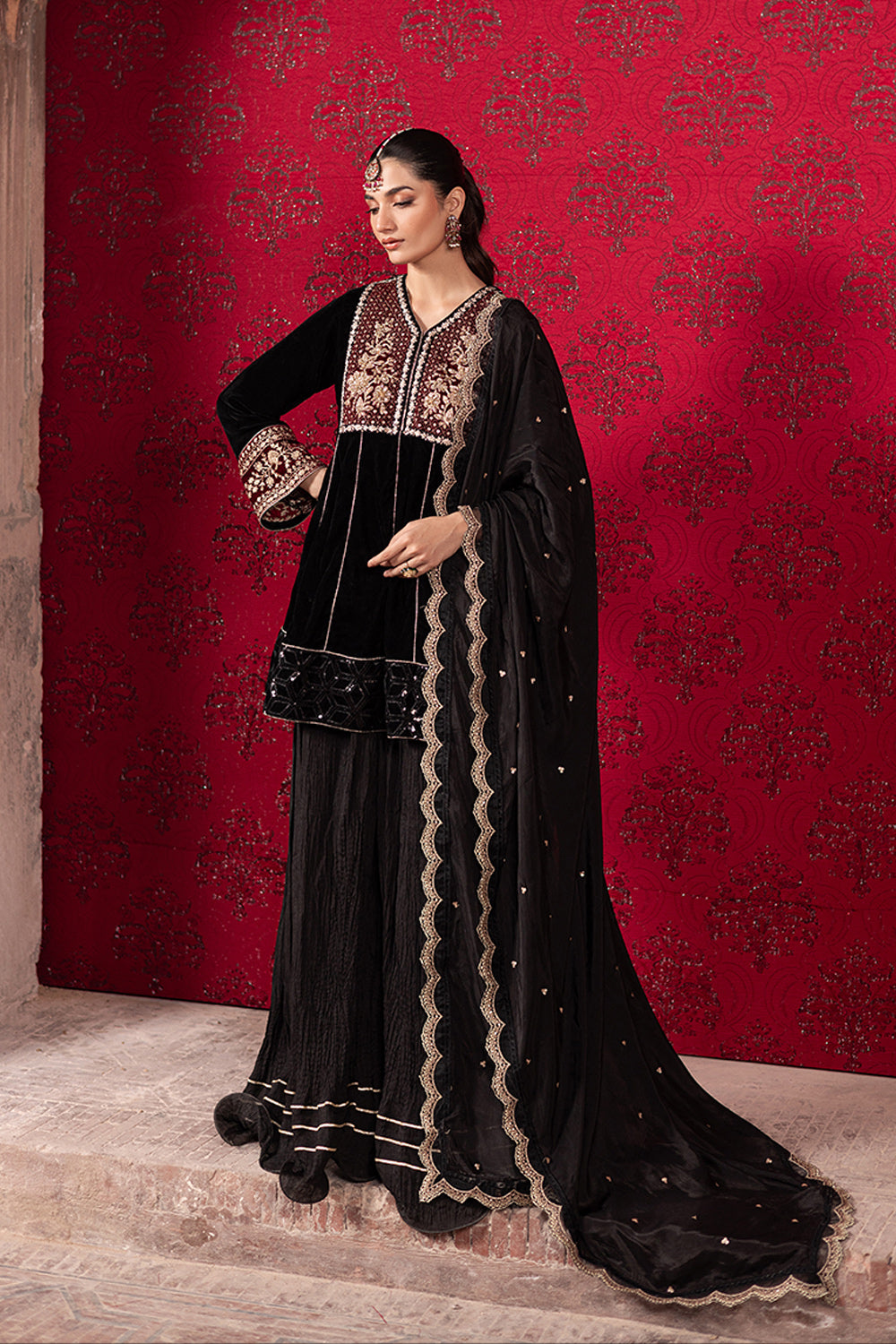 Azure | Vogue Formals | Midnight Wine - by - Libasekhas UK - Registered Vendor of : Azure - 100% Original Designer Dresss