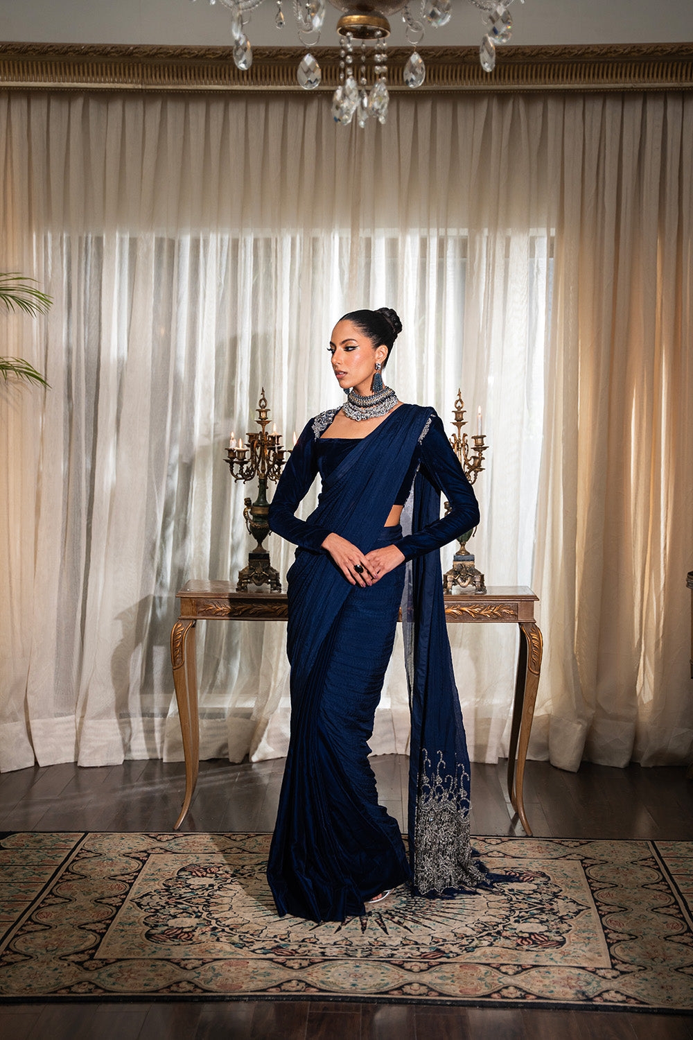 Nilofer Shahid | Aatish the Fire Within | Mehtab (Sari) €“ Aatish The Fire within - by - Libasekhas UK - Registered Vendor of : Nilofer Shahid - 100% Original Designer Dresss