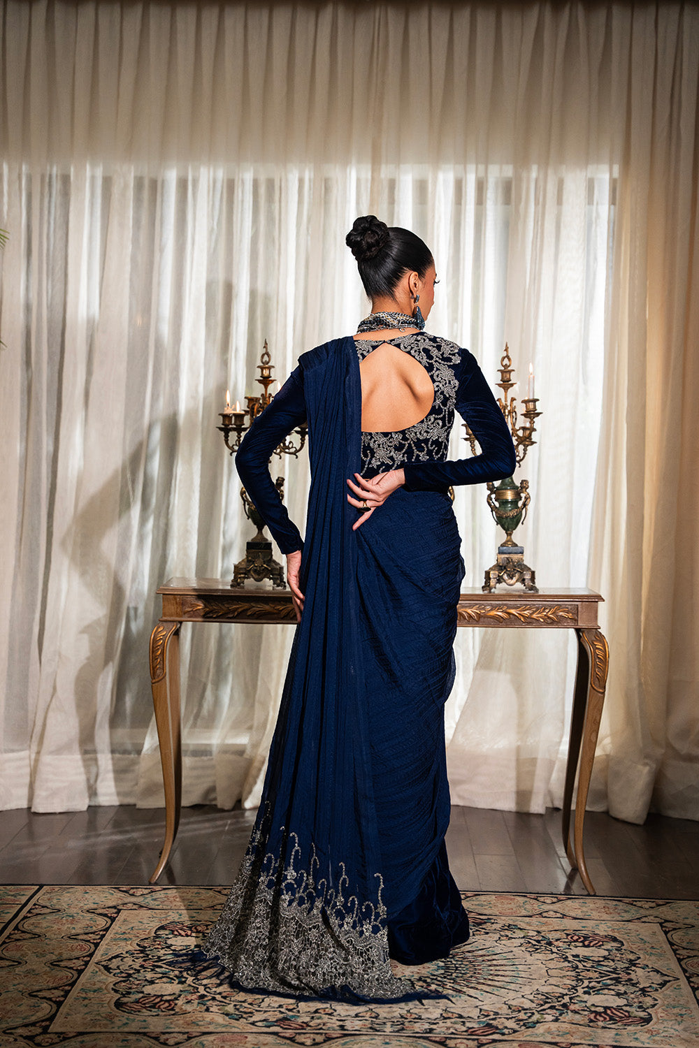 Nilofer Shahid | Aatish the Fire Within | Mehtab (Sari) €“ Aatish The Fire within - by - Libasekhas UK - Registered Vendor of : Nilofer Shahid - 100% Original Designer Dresss