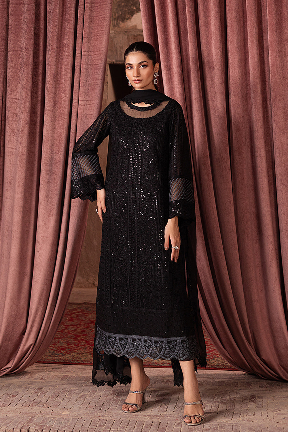 Azure | Luxe Formals | Noir Mystique - by Libasekhas UK - Registered Vendor of : Azure - 100% Original Designer Dress