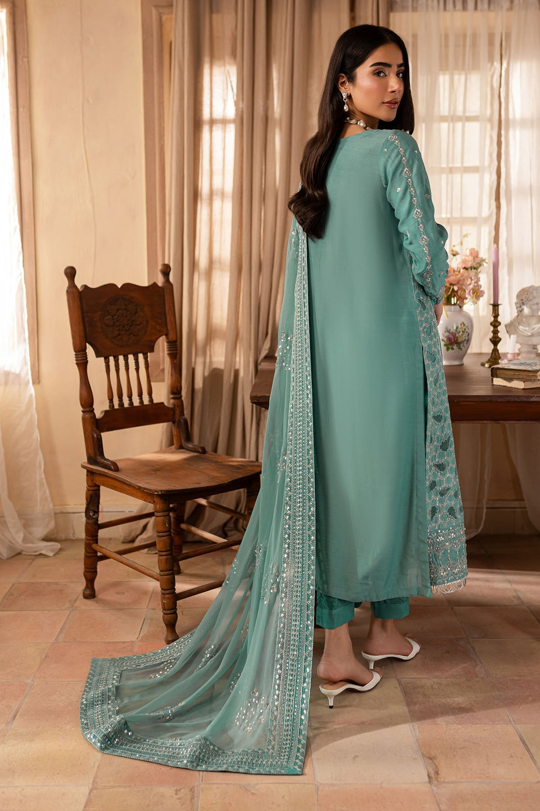 Nureh | Shades of Winter |  NP-576 - by - Libasekhas UK - Registered Vendor of : Nureh - 100% Original Designer Dresss