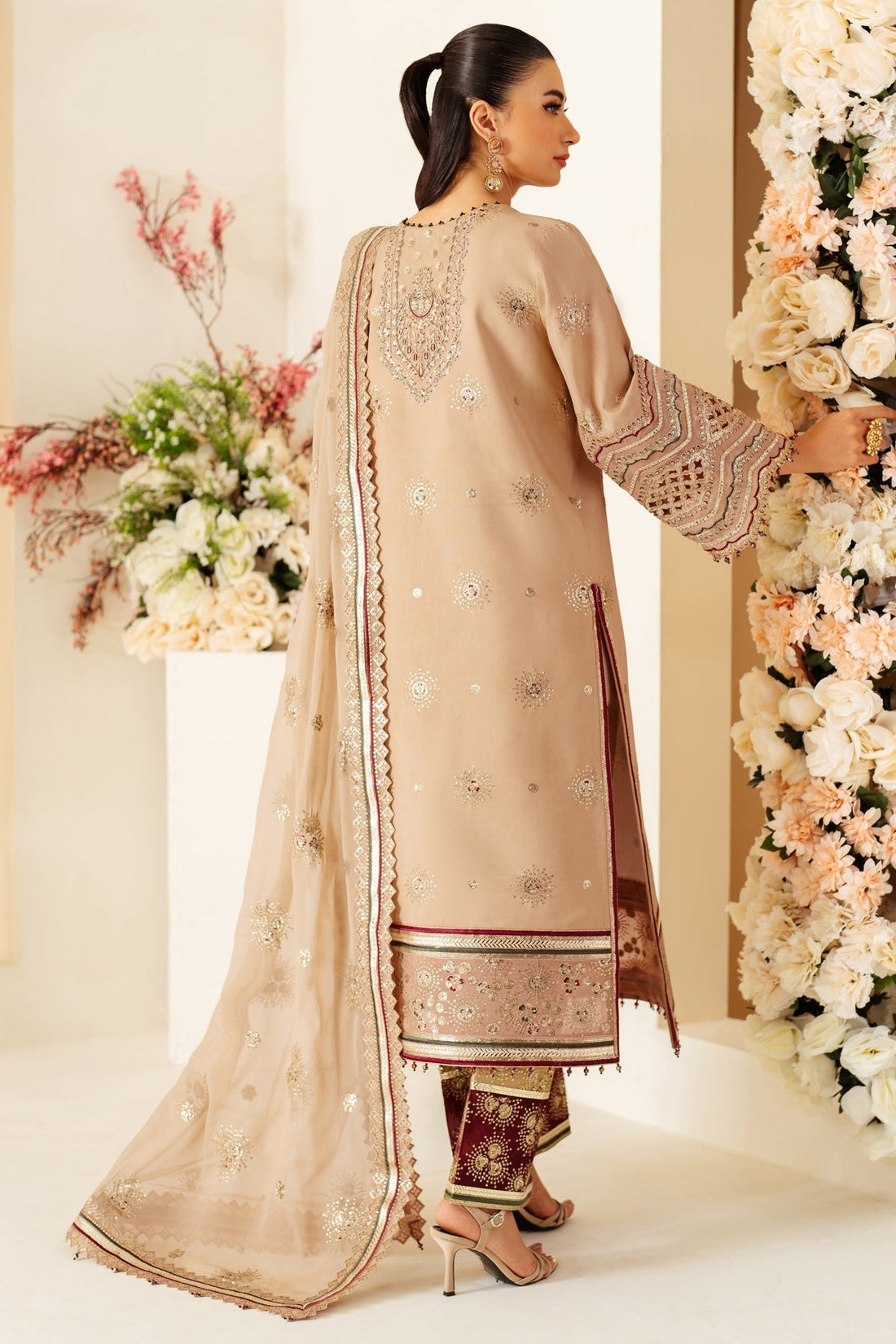 Alizeh | Luxury Raw Silk | AF-RS-06-OAK - by - Libasekhas UK - Registered Vendor of : Alizeh - 100% Original Designer Dresss