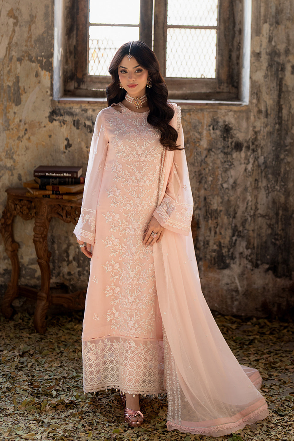 Azure | Ensembles Embroidered Formals | Pink Mirage - by - Libasekhas UK - Registered Vendor of : Azure - 100% Original Designer Dresss