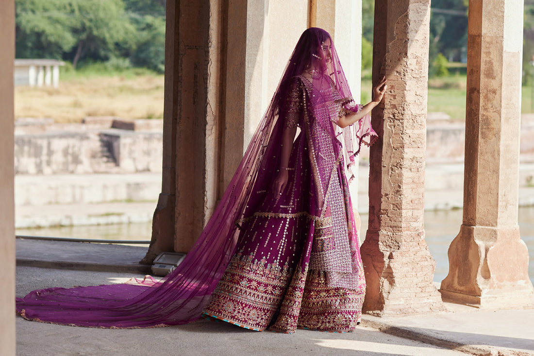 Qalamkar | Shadmani Luxury Formals |  Alya SH-04 - by - Libasekhas UK - Registered Vendor of : Qalamkar - 100% Original Designer Dresss