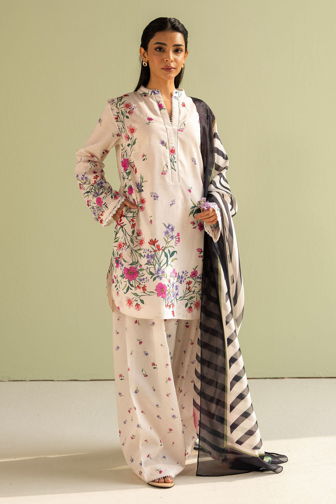 Zara Shahjahan | Coco Prints 25 | Reena-4B - by - Libasekhas UK - Registered Vendor of : Zara Shahjahan - 100% Original Designer Dresss