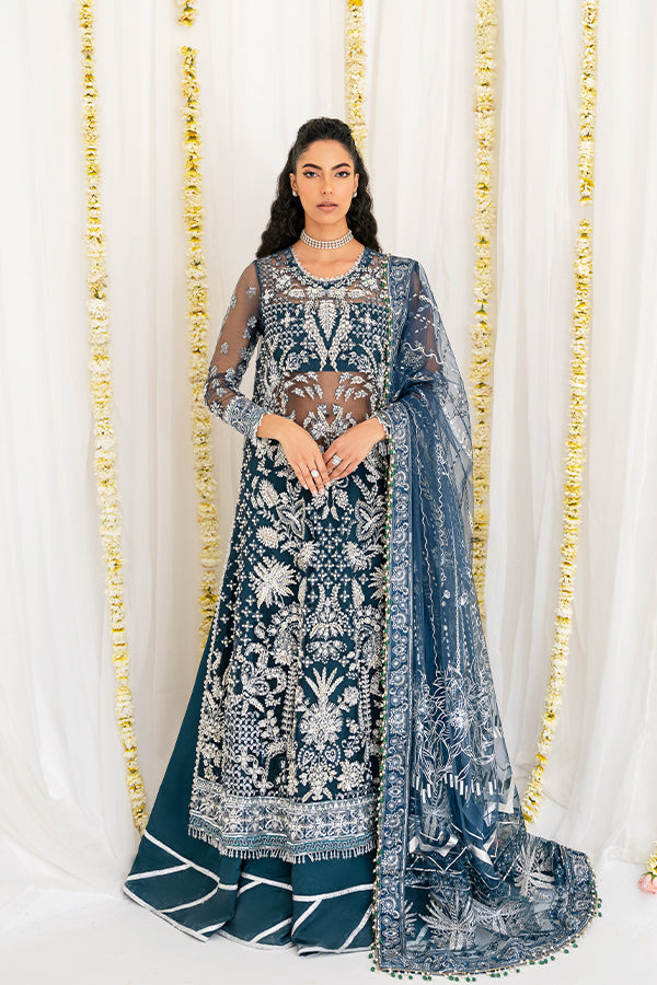 Saffron | Reveur Luxury Festive | SF-03 Celeste - by - Libasekhas UK - Registered Vendor of : Saffron - 100% Original Designer Dresss