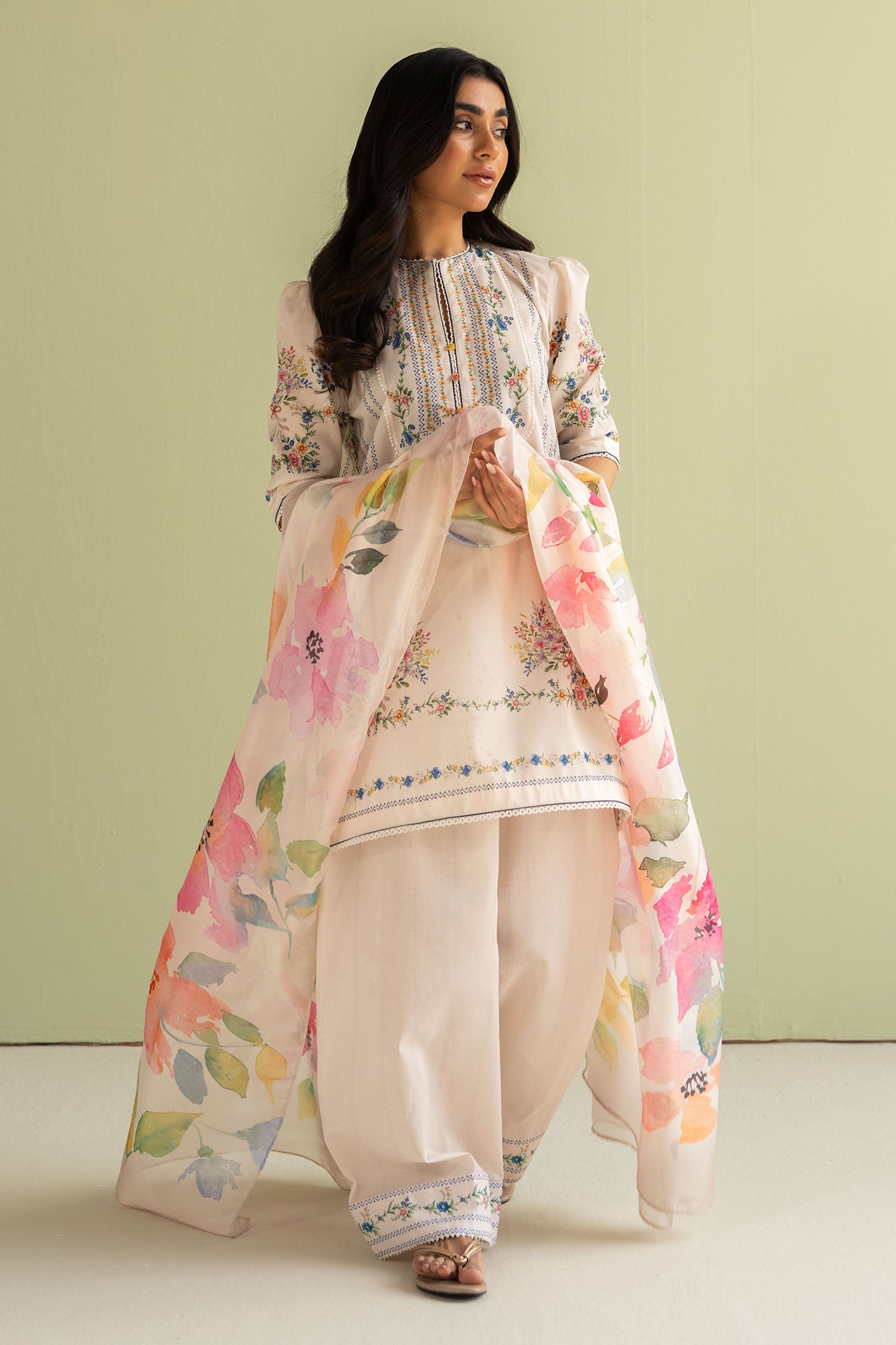 Zara Shahjahan | Coco Prints 25 | Ria-3A - by - Libasekhas UK - Registered Vendor of : Zara Shahjahan - 100% Original Designer Dresss