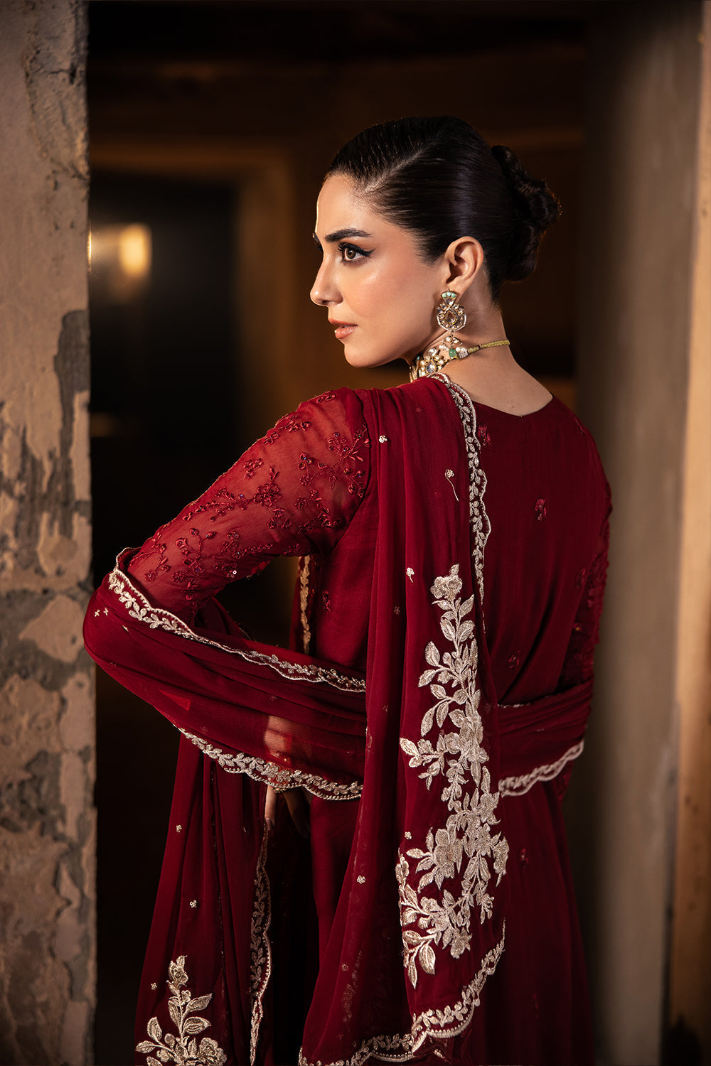 Azure | Luxe Formals | Royal Crimson - by Libasekhas UK - Registered Vendor of : Azure - 100% Original Designer Dress