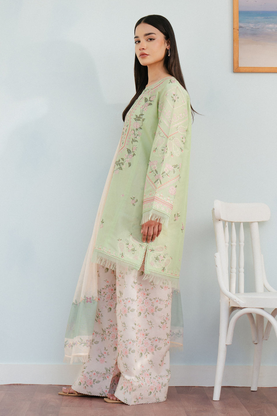Zara Shahjahan | Coco Lawn 25 | SERENE-2A - by - Libasekhas UK - Registered Vendor of : Zara Shahjahan - 100% Original Designer Dresss